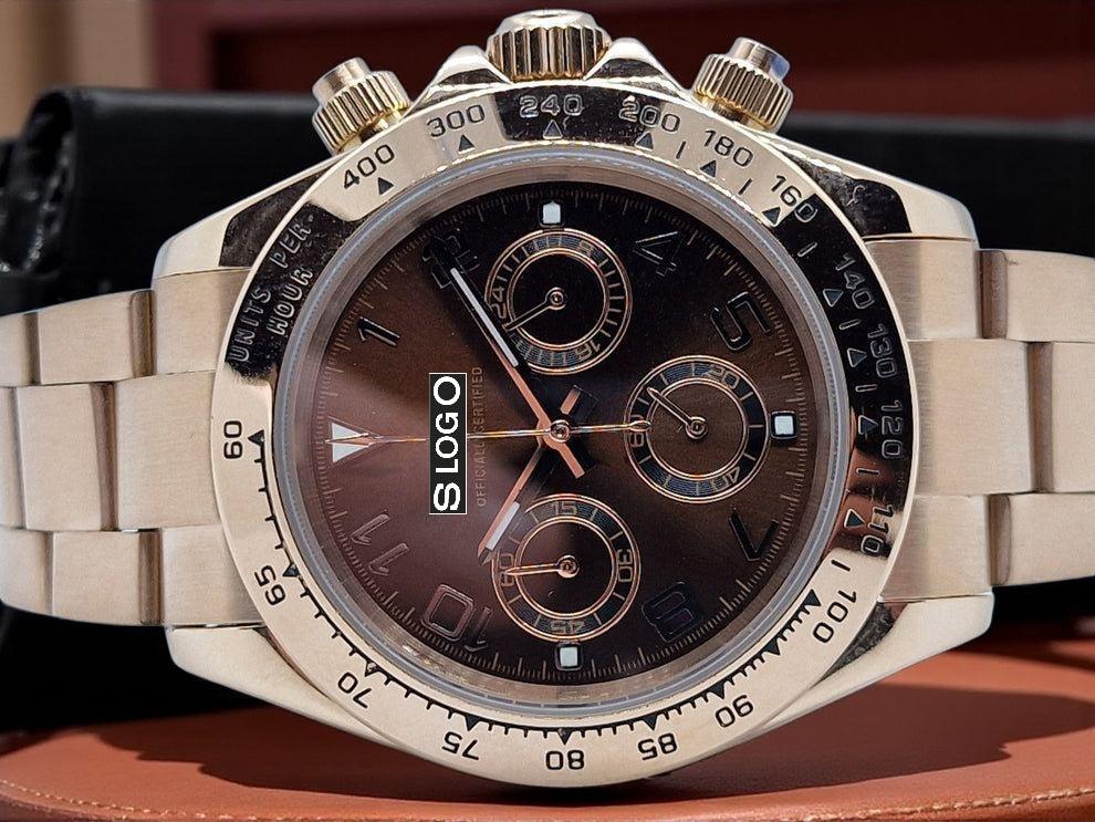 S Mod Seitona Gold case with Chocolate bronze dial - Modtime - MODTIME