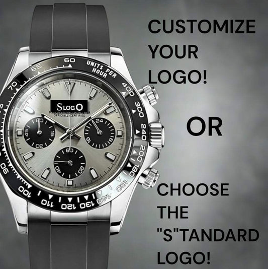 Seiko Mod Daytona aka Seitona Grey Silver dial Stainless Steel case - Modtime 