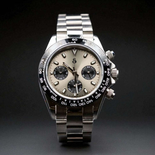 S Mod Seitona Grey Silver dial Stainless Steel case - Modtime - MODTIME