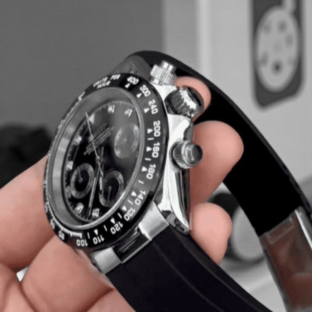 Seiko Mod Daytona Mod Black Diamond Dial - Modtime 