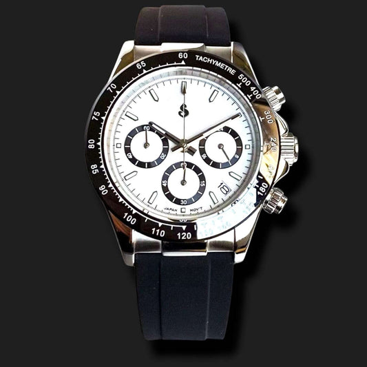 S Mod Seitona White Black Panda Dial - Modtime - MODTIME
