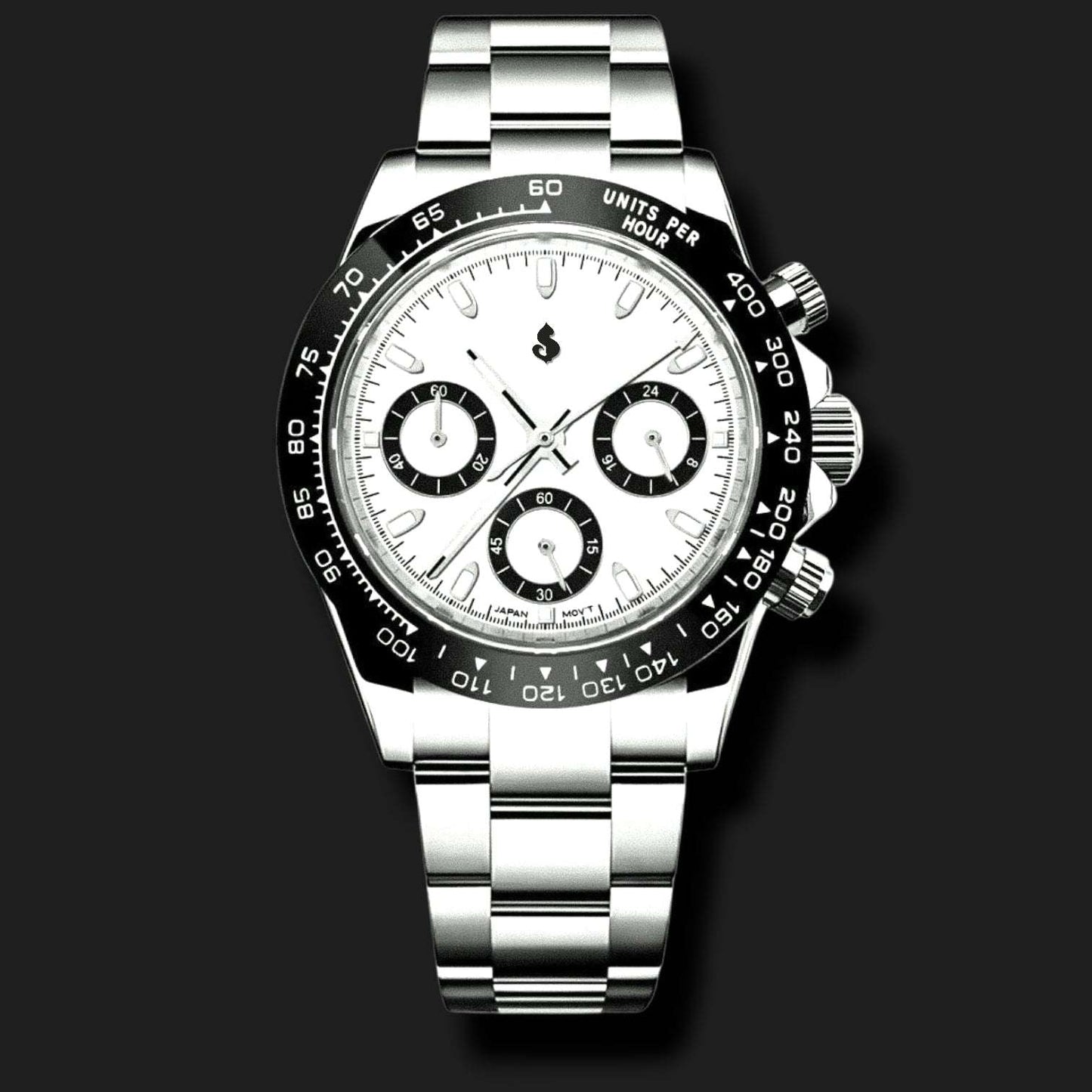 S Mod Seitona White Black Panda Dial - Modtime - MODTIME