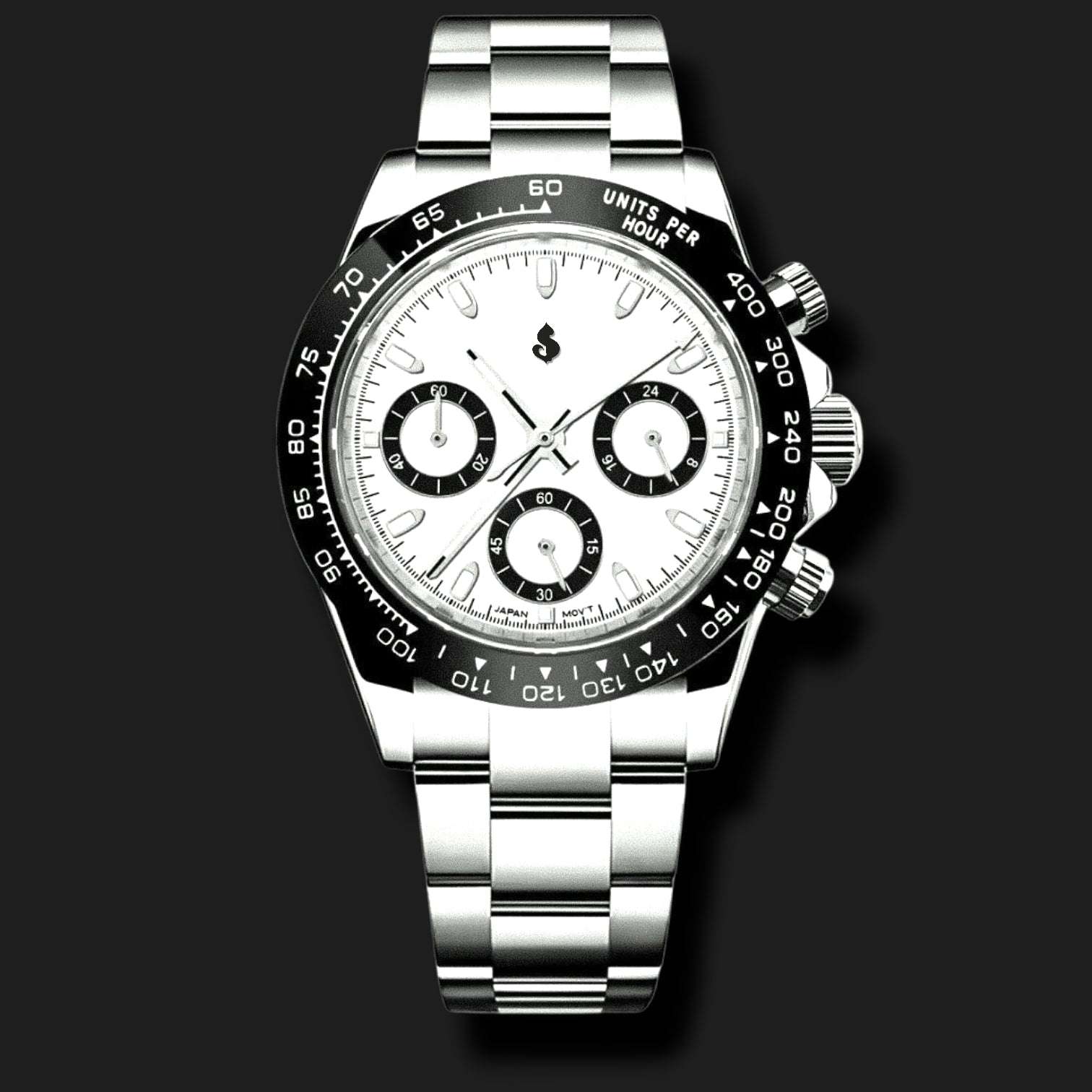 S Mod Seitona White Black Panda Dial - Modtime - MODTIME