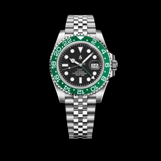 Seiko Mod Green Black Starbucks Master GMT Series - Modtime
