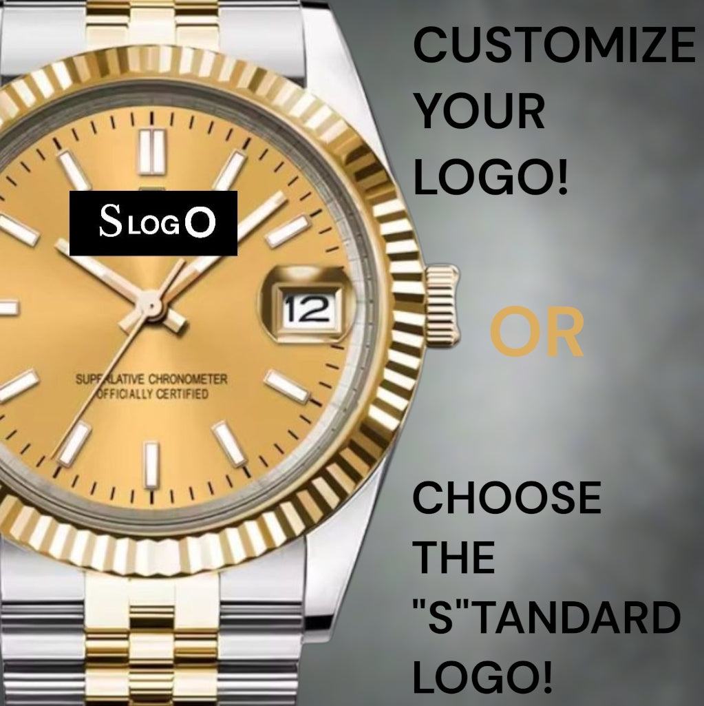 Seiko Mod Date Window Homage Two-Tone Gold Dial - Modtime