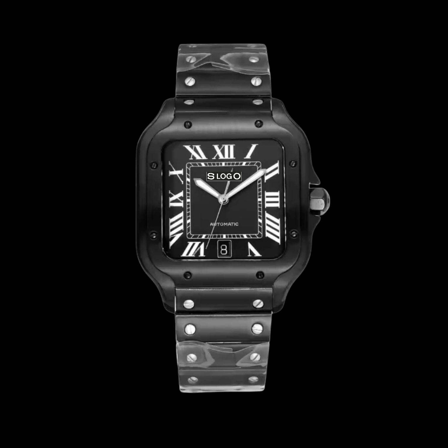 Seiko Mod Santos aka Santieko Blackout Dial - Modtime Creations