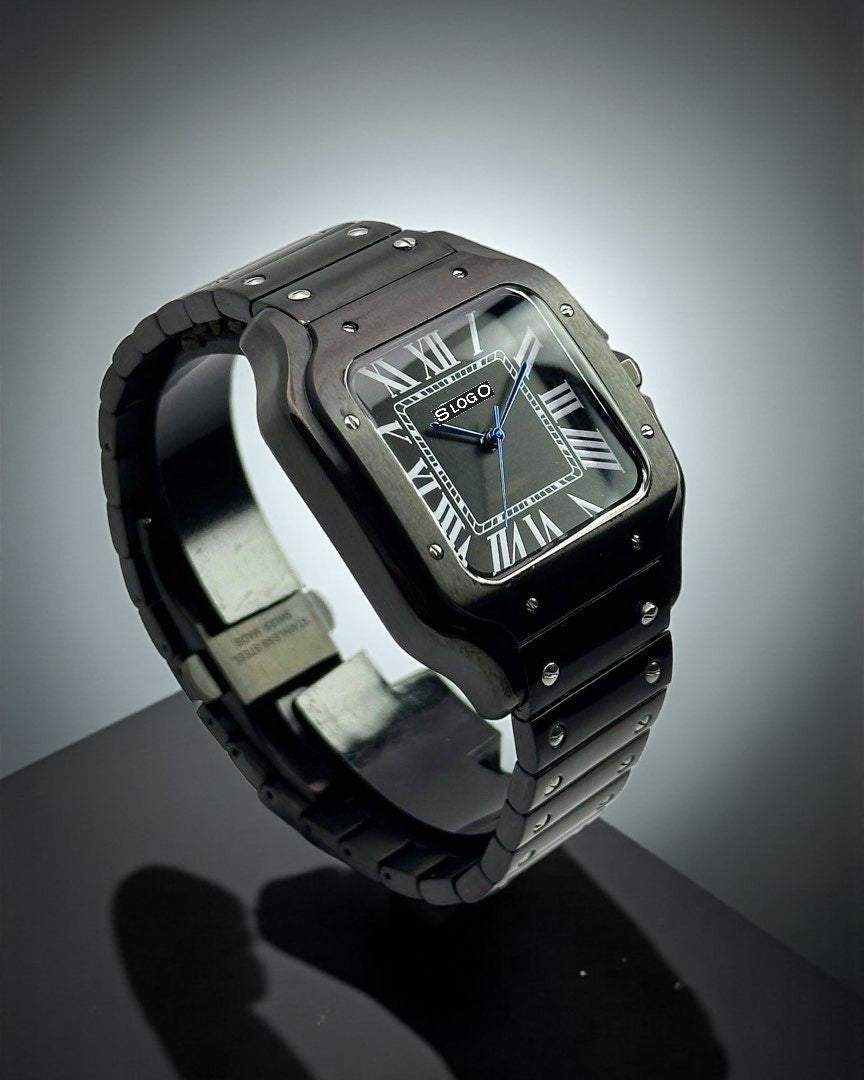 Seiko Mod Santos aka Santieko Blackout Dial - Modtime Creations