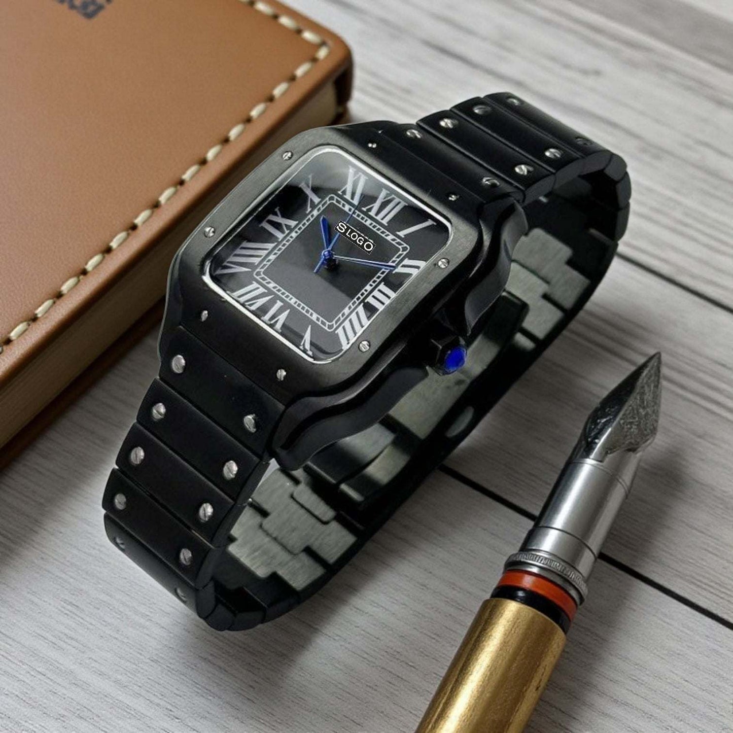 Seiko Mod Santos aka Santieko Blackout Dial - Modtime Creations