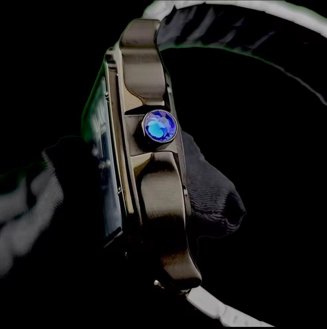 Seiko Mod Santos aka Santieko Black case and Bracelet - Modtime Creations