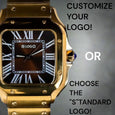 Reloj Santos Homenaje de acero inoxidable hecho a medida por Modtime 
