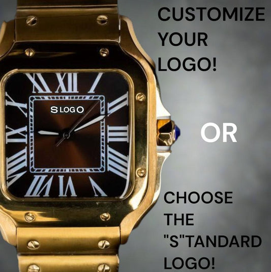 Seiko Mod Santos Gold Black Dial | Timeless Design