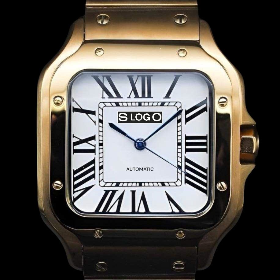 Seiko Mod Santos aka Santieko Gold Case White Dial - Modtime Creations