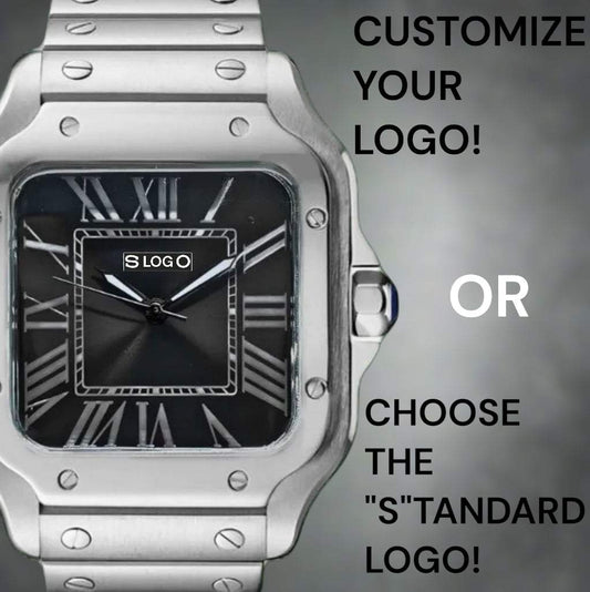 Santeiko Silver Case Black Dial Mod - Modtime - MODTIME