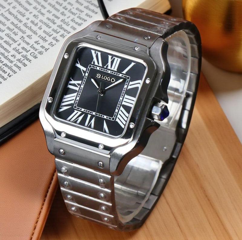 Santeiko Silver Case Black Dial Mod - Modtime - MODTIME