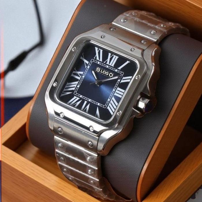 Santeiko Silver Case Black Dial Mod - Modtime - MODTIME