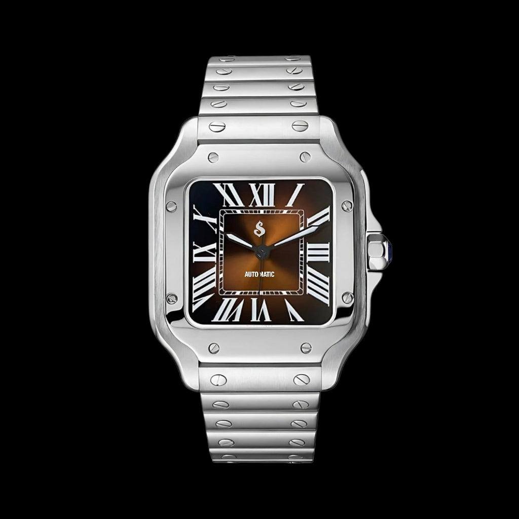 Seiko Mod aka Santeiko Silver Case Brown Dial Mod - Modtime Creations