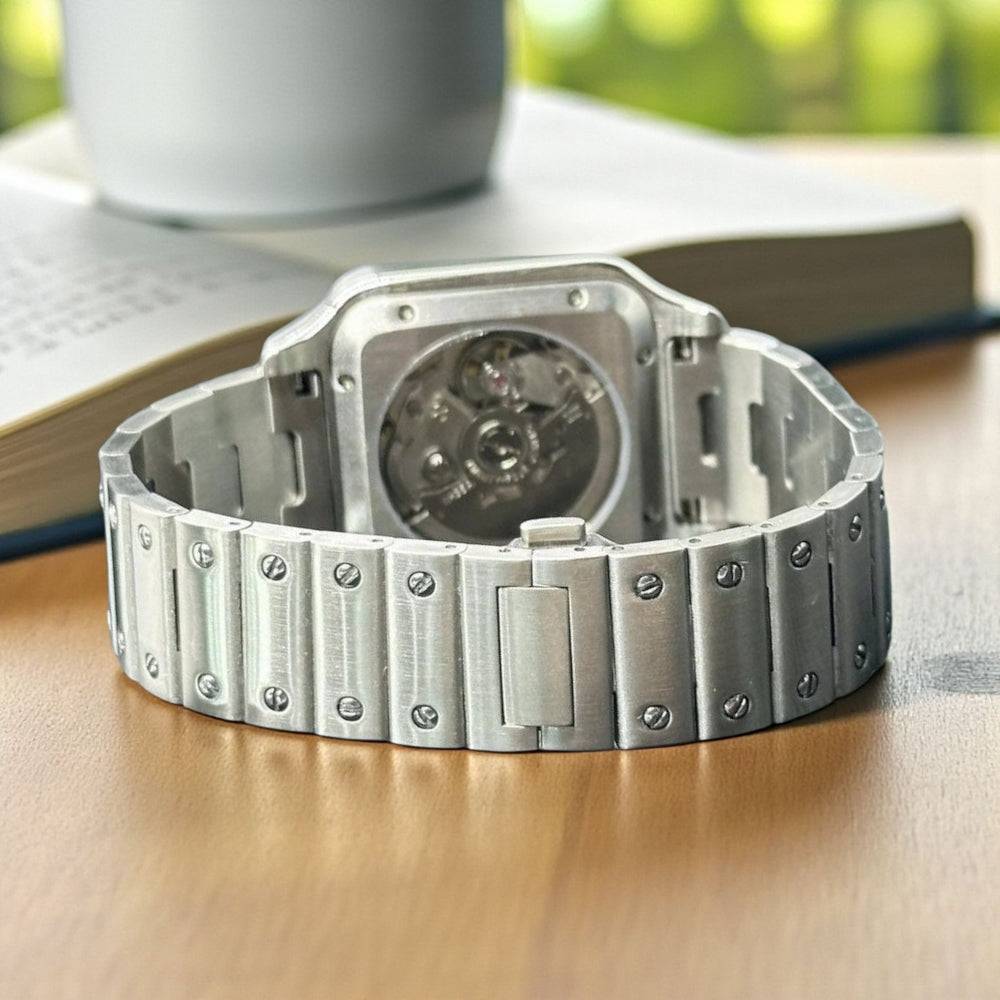 Seiko Mod Santos Silver case and Bracelet - Modtime  Creations