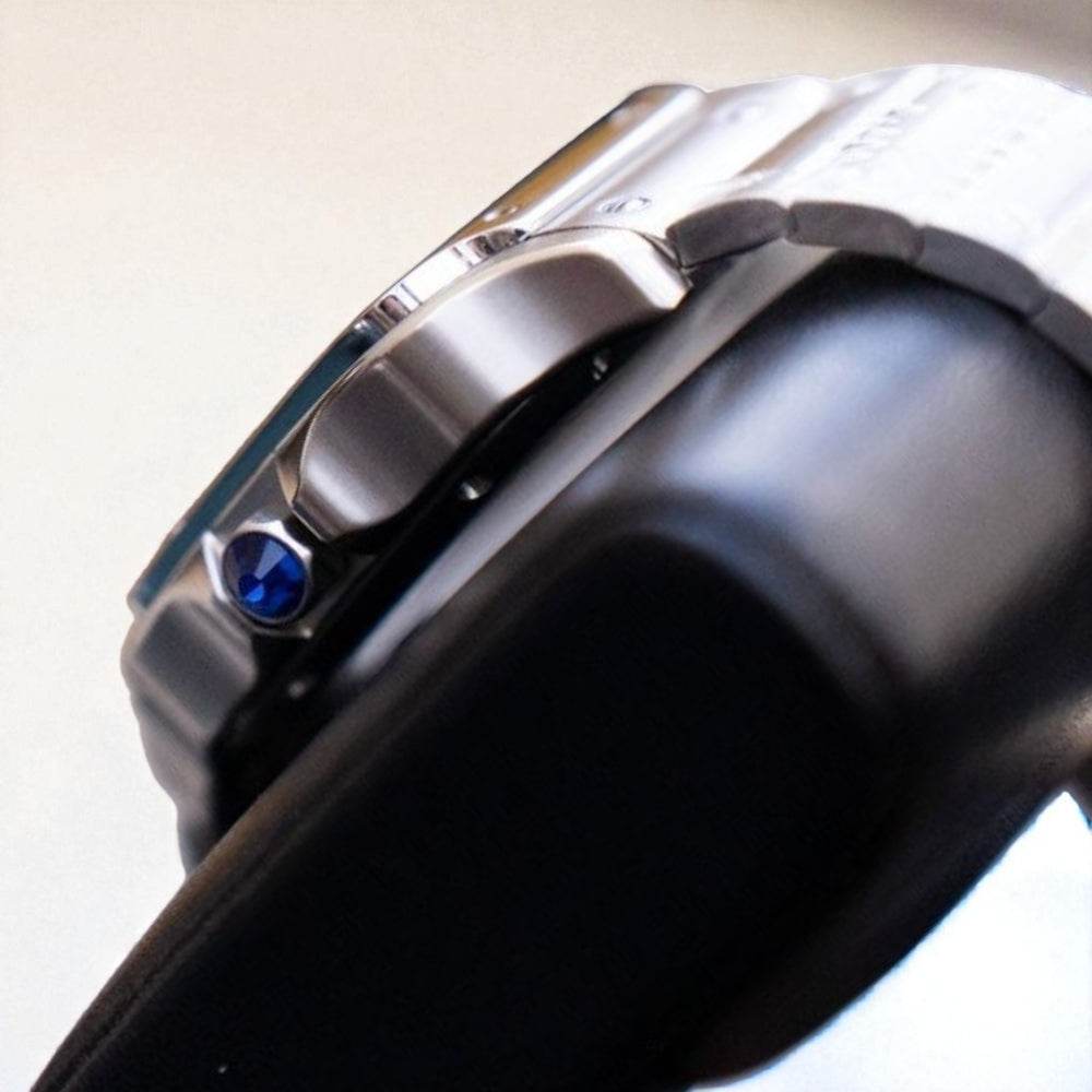 Seiko Mod Santos Silver case and Bracelet - Modtime  Creations
