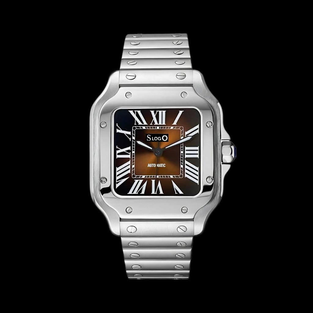 Seiko Mod aka Santeiko Silver Case Brown Dial Mod - Modtime Creations