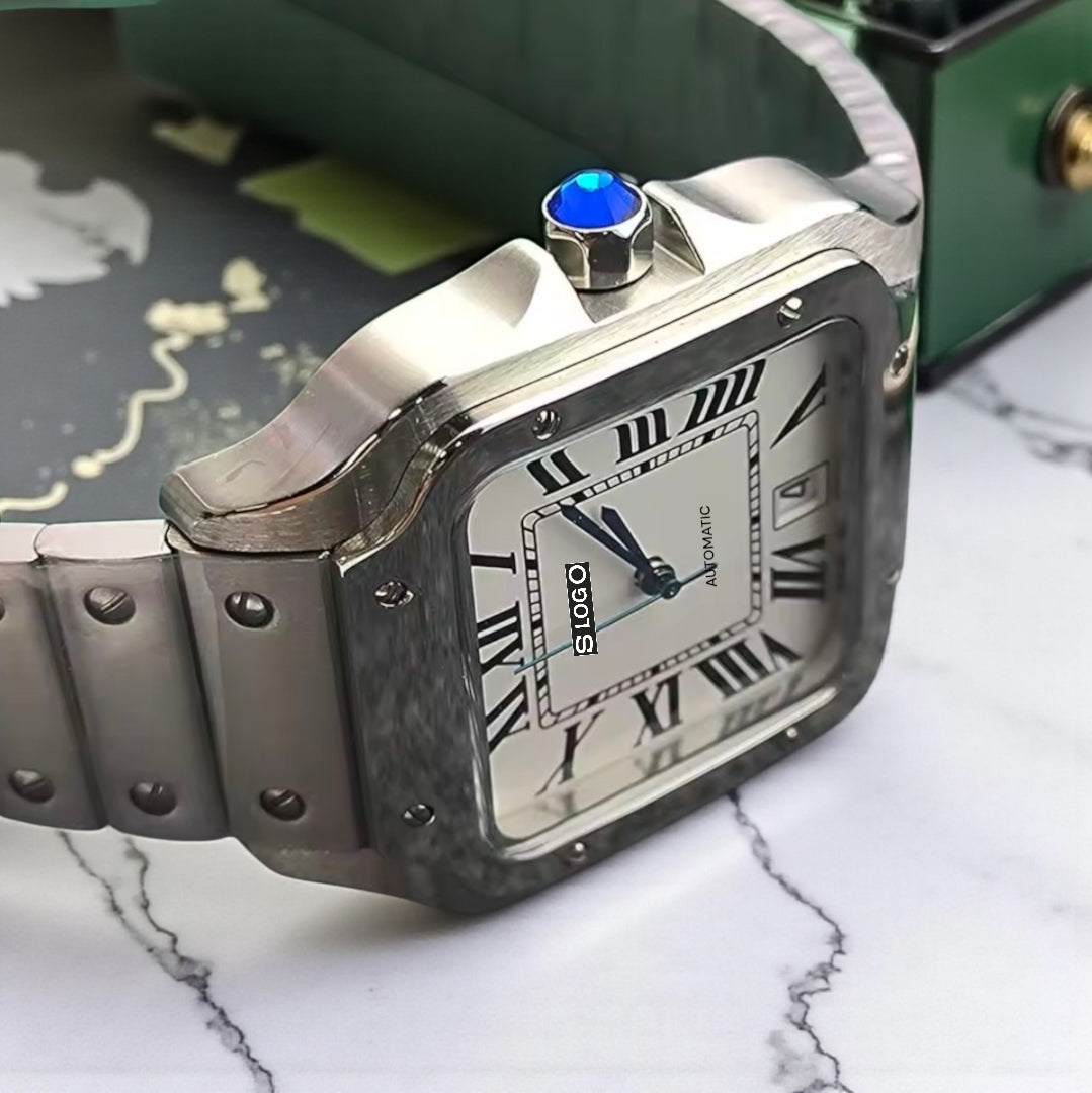 Santeiko Silver Case White Dial Mod - Modtime - MODTIME
