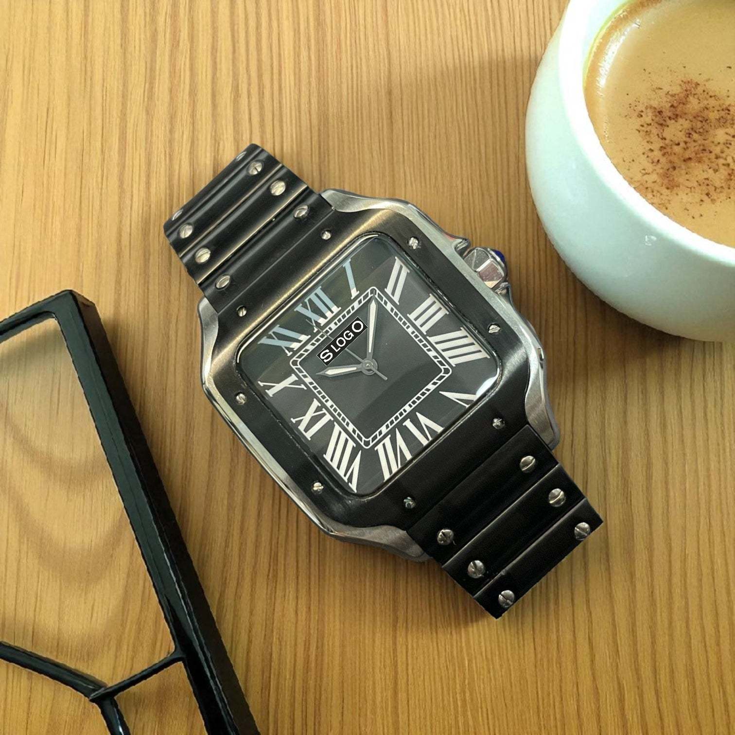 Seiko Mod aka Santeiko Two-Tone Silver Black Dial Mod - Modtime Creations