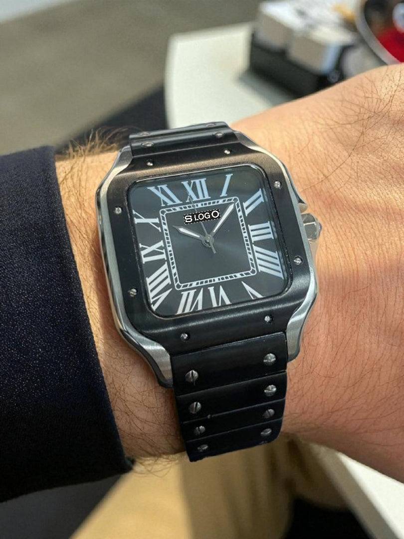 Seiko Mod aka Santeiko Two-Tone Silver Black Dial Mod - Modtime Creations