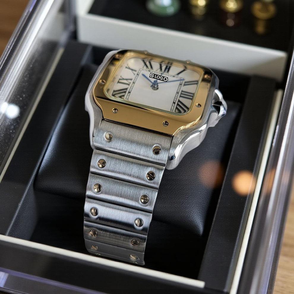 Santeiko Two - Tone White Dial Mod - Modtime - MODTIME