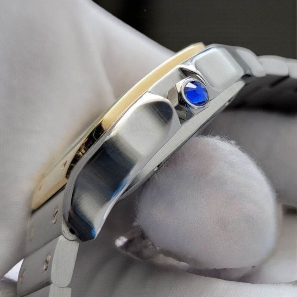 Santeiko Two - Tone White Dial Mod - Modtime - MODTIME