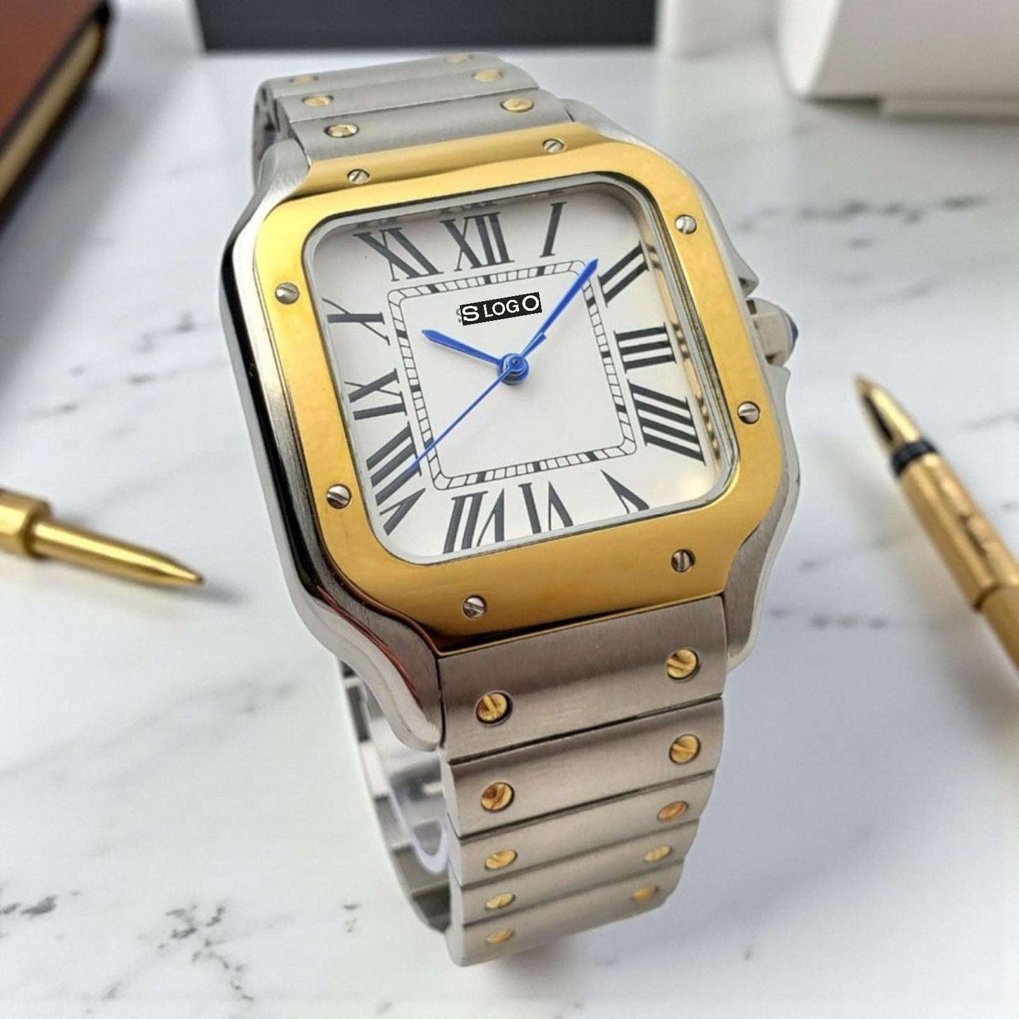 Santeiko Two - Tone White Dial Mod - Modtime - MODTIME