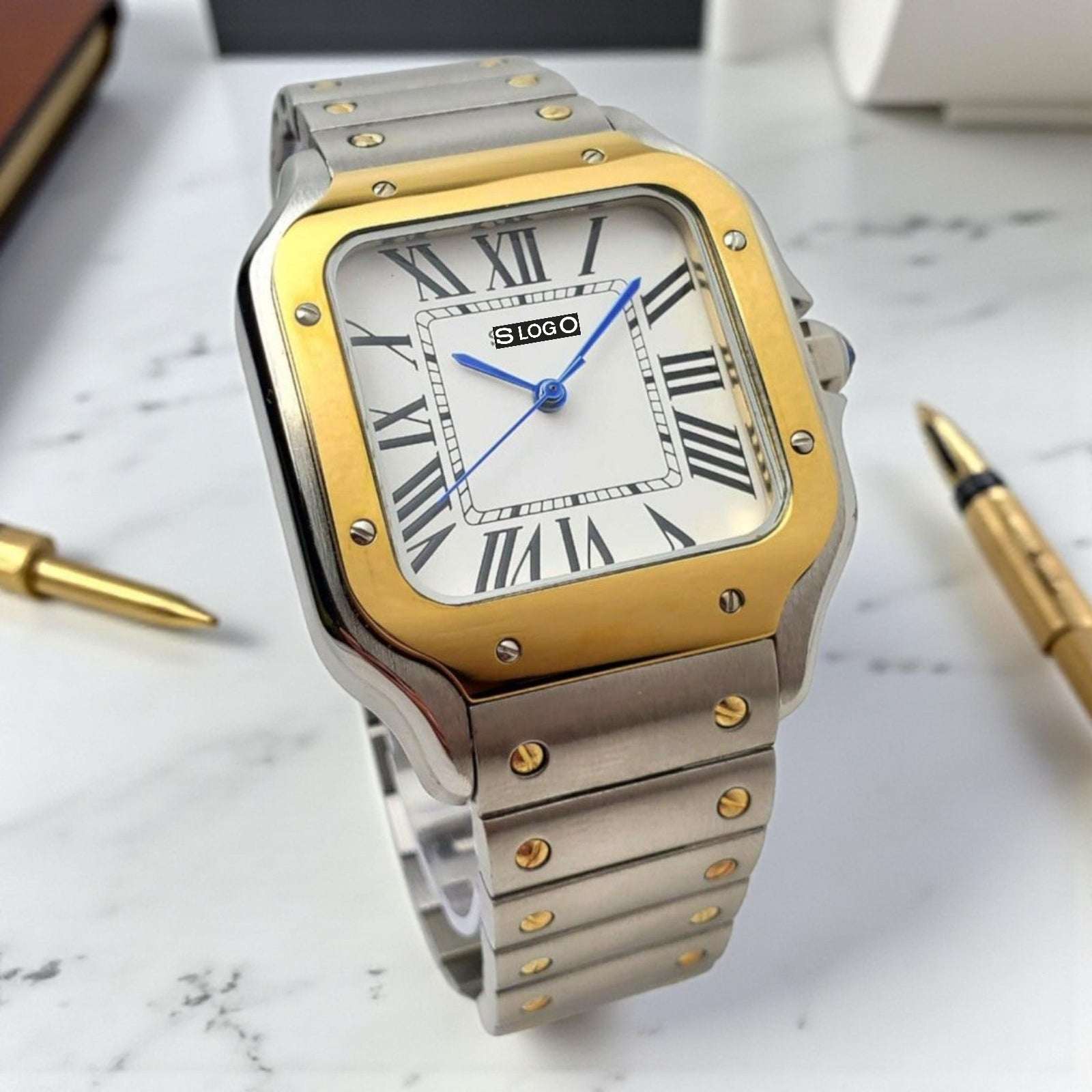 Santeiko Two - Tone White Dial Mod - Modtime - MODTIME