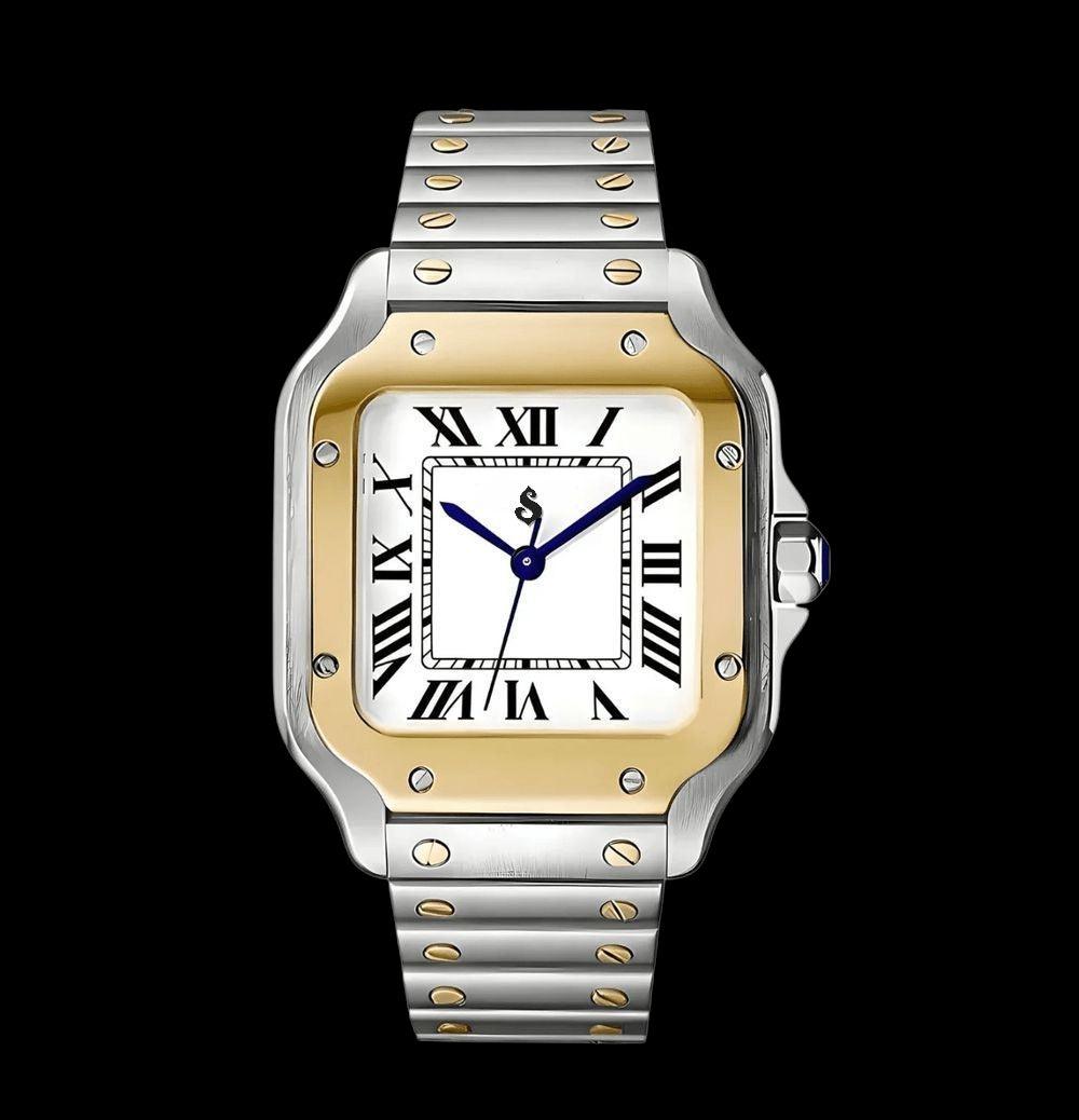 Santeiko Two - Tone White Dial Mod - Modtime - MODTIME