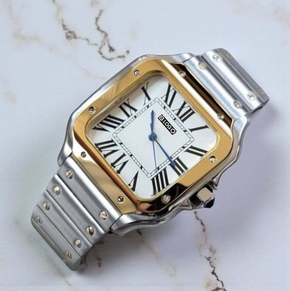Santeiko Two - Tone White Dial Mod - Modtime - MODTIME