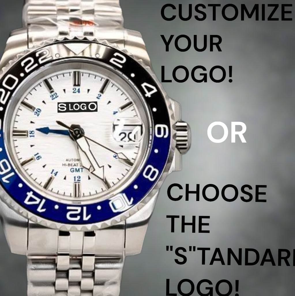 Seiko Mod GMT Grand GS White Dial "BatGirl" Submariner - Modtime