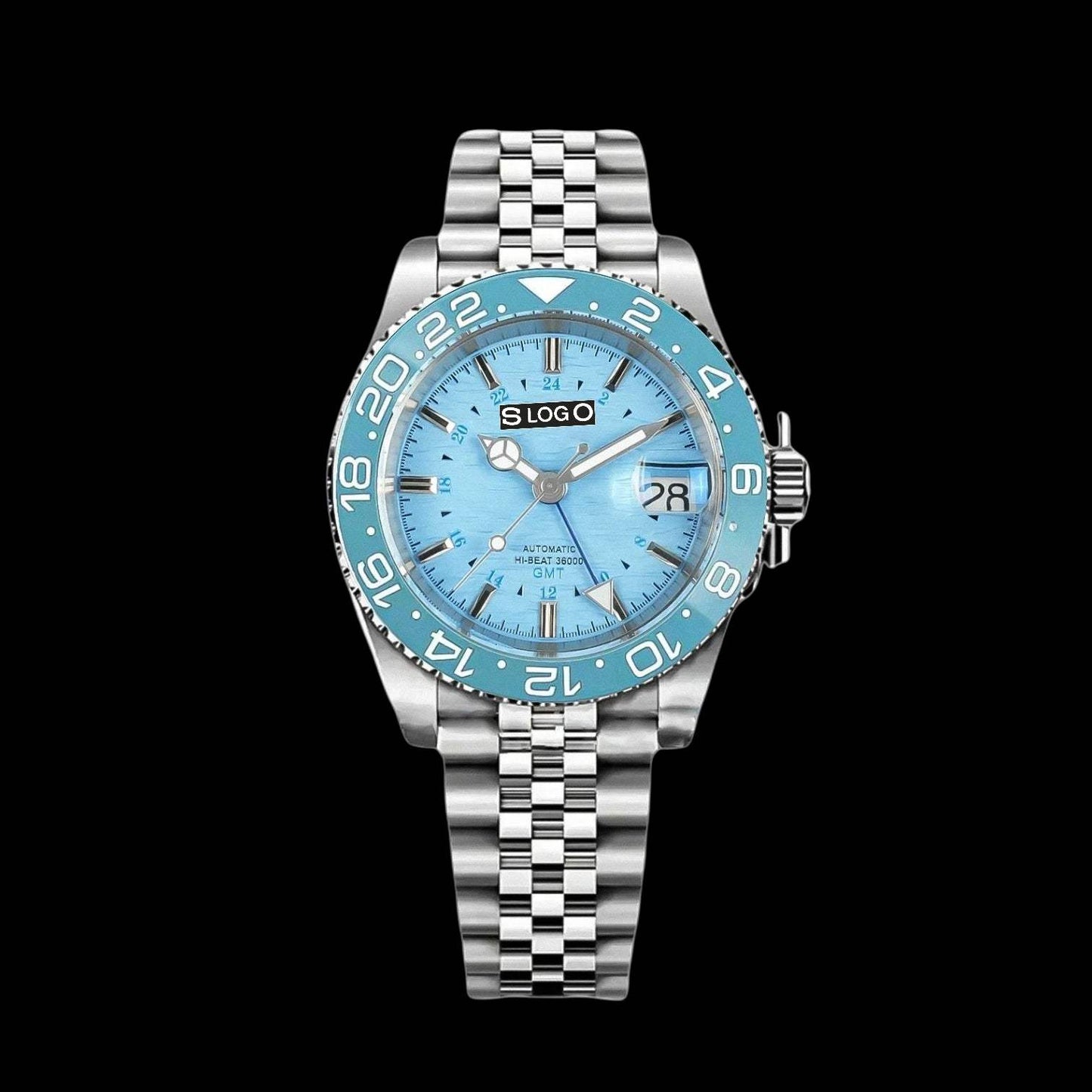Seiko Mod Grand GMT Fusion Tiffany Blue Dial: Modtime Creations