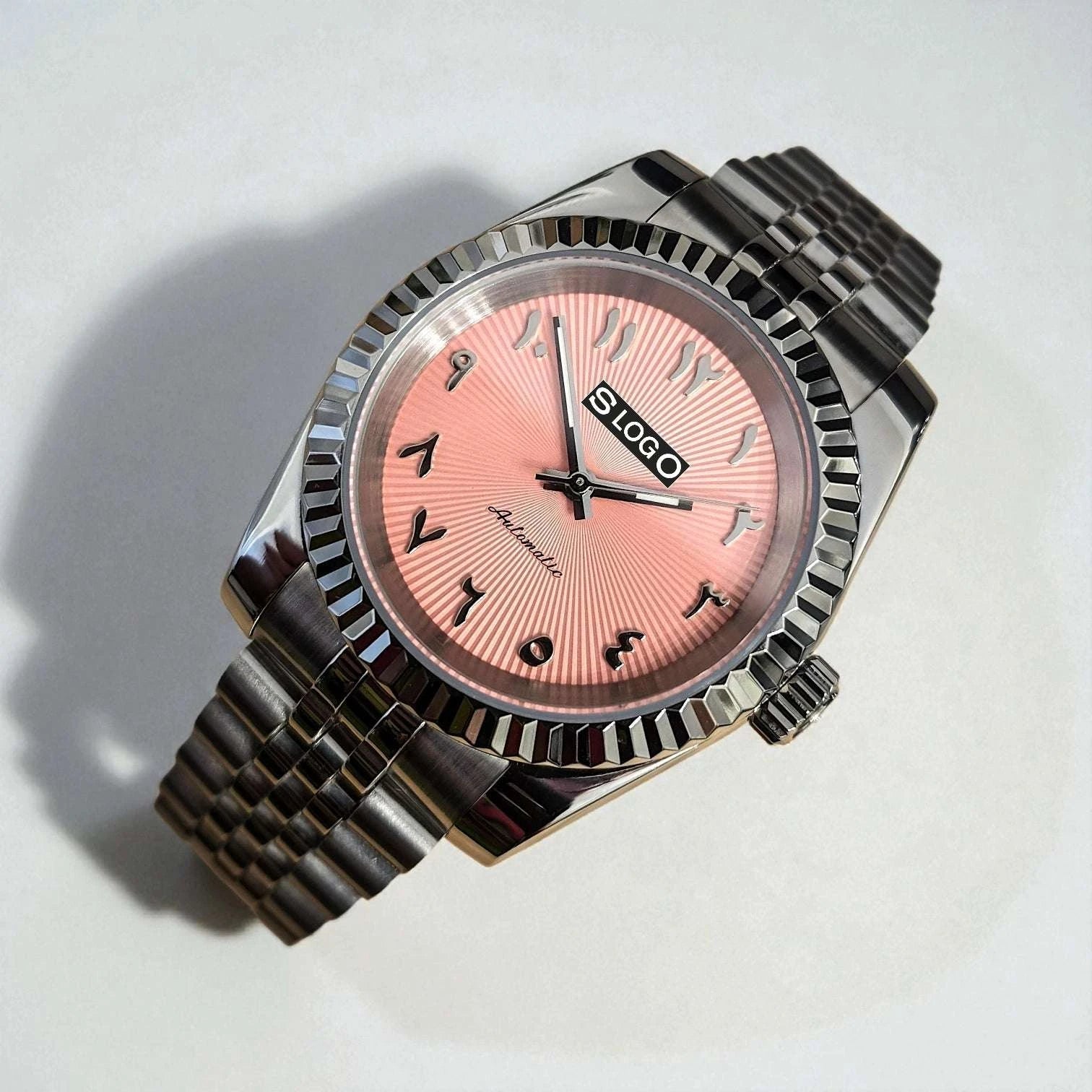 SeikJust Date Window Arabic Dial Mod Series - Modtime - MODTIME