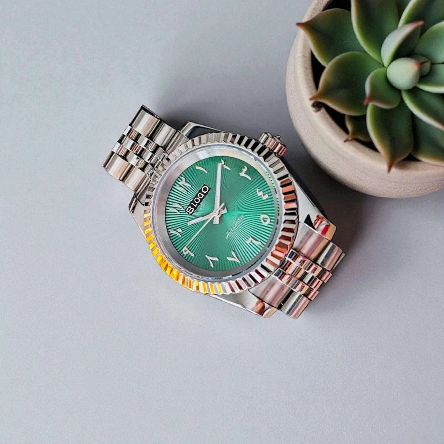 SeikJust Date Window Arabic Dial Mod Series - Modtime - MODTIME