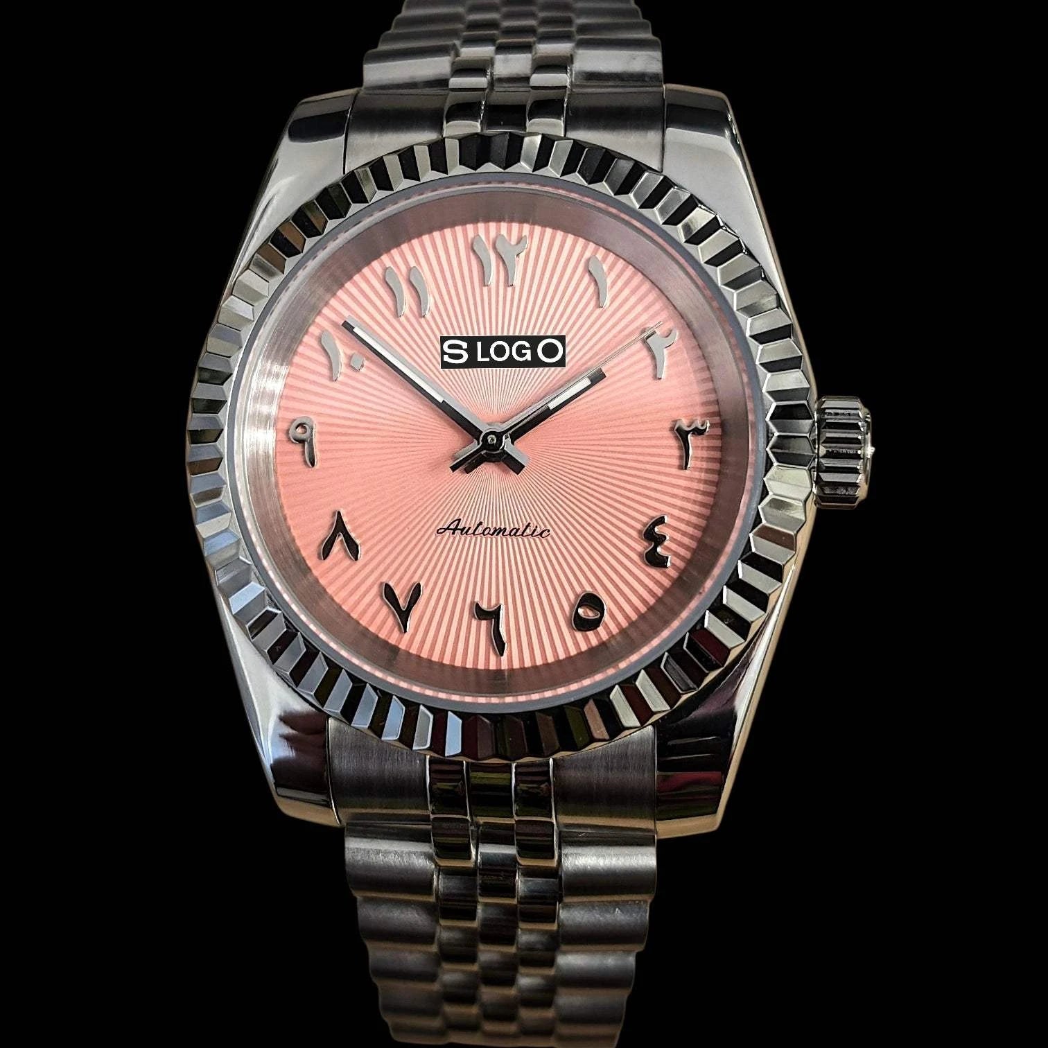 SeikJust Date Window Arabic Dial Mod Series - Modtime - MODTIME