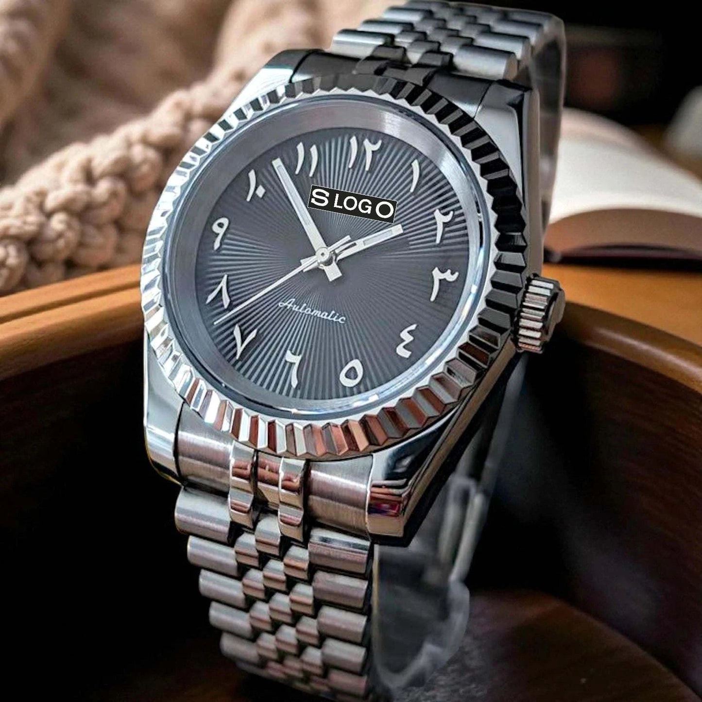 SeikJust Date Window Arabic Dial Mod Series - Modtime - MODTIME