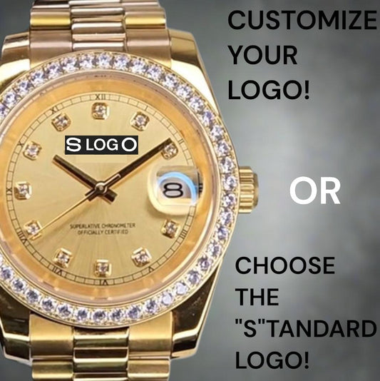 Seiko Mod DateJust  Gold Dial Diamond - Modtime Creations