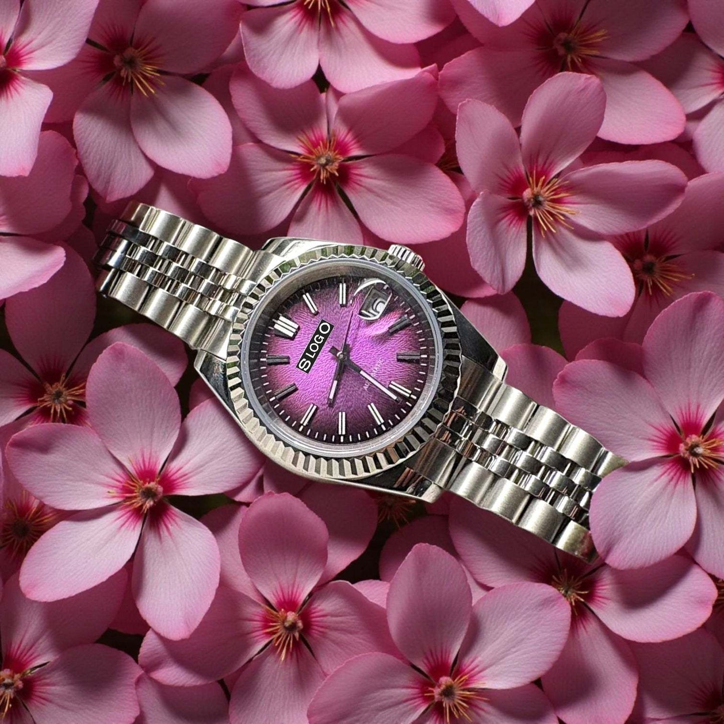 Seiko Mod DateJust  Purple Textured Dial Series - Modtime Creations