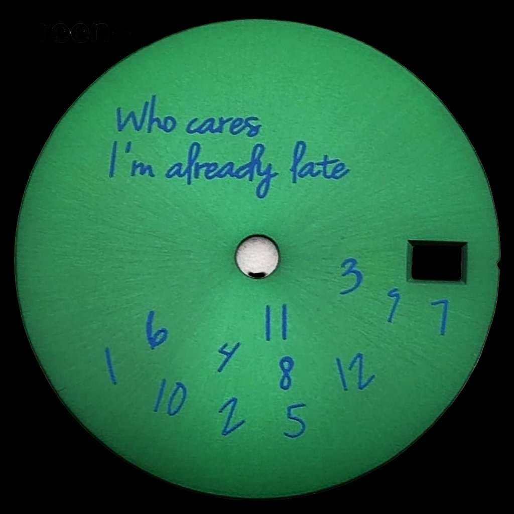 SeikJust Date Window "Who Cares" Custom Series Collection - MODTIME