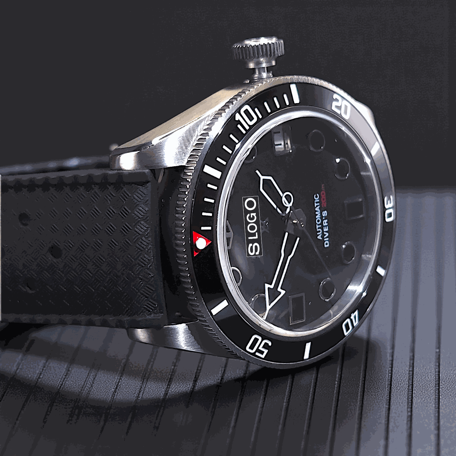 SeikMariner Black Diver Vintage Mod - Modtime - MODTIME
