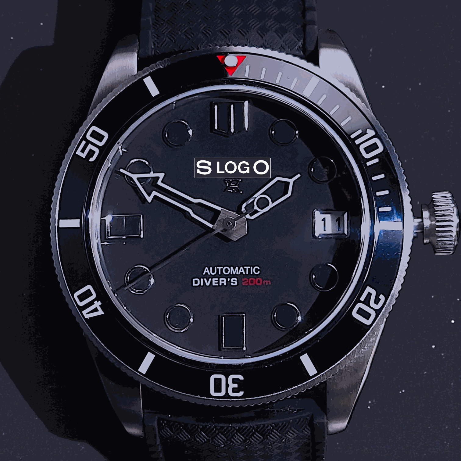 SeikMariner Black Diver Vintage Mod - Modtime - MODTIME