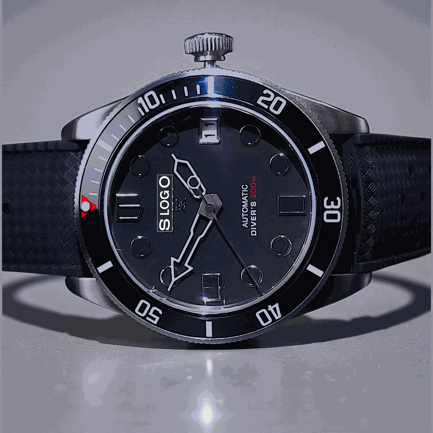 SeikMariner Black Diver Vintage Mod - Modtime - MODTIME
