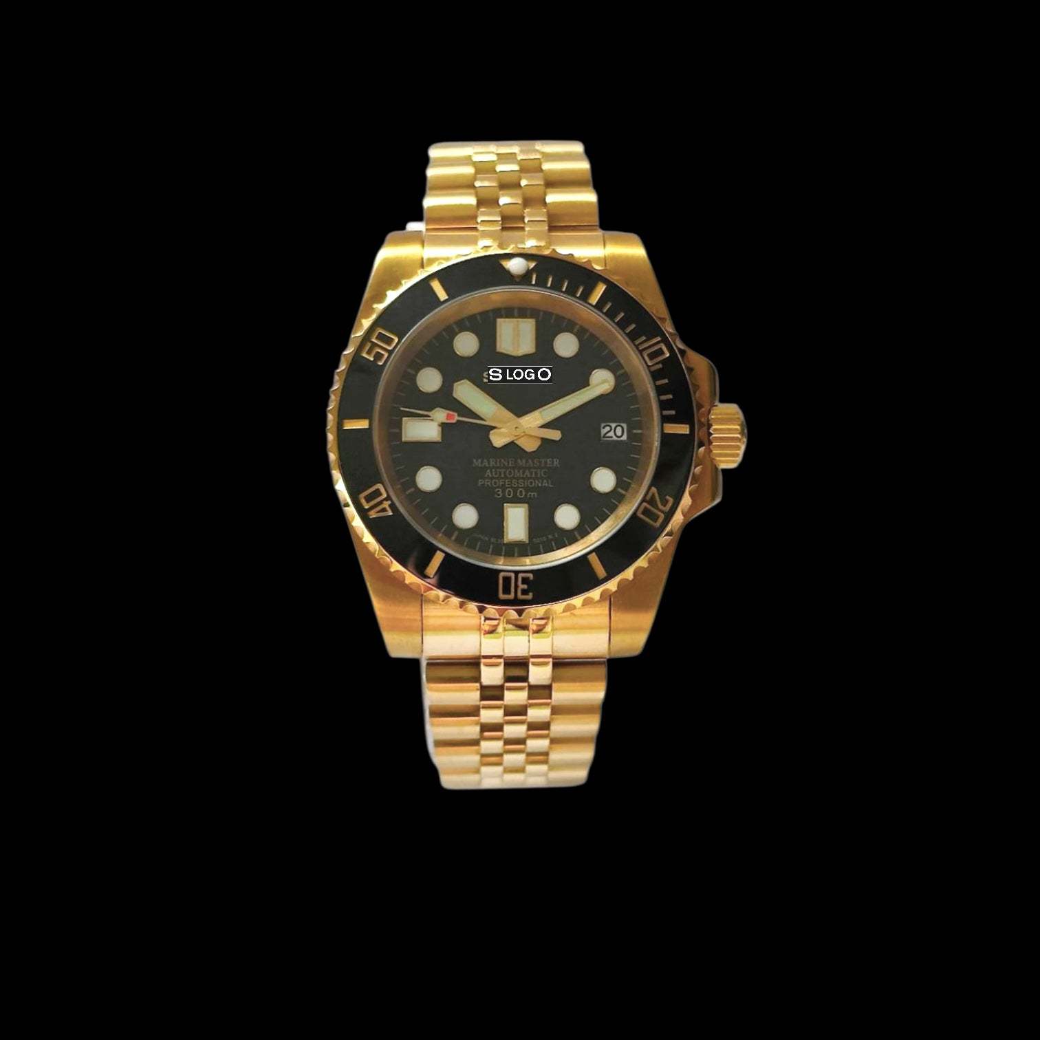 Seiko Mod Submariner Diver Black Gold Series - Modtime Creations