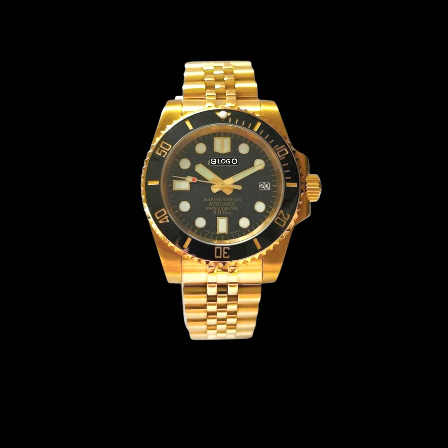 Seiko Mod Submariner Diver Black Gold Series - Modtime Creations