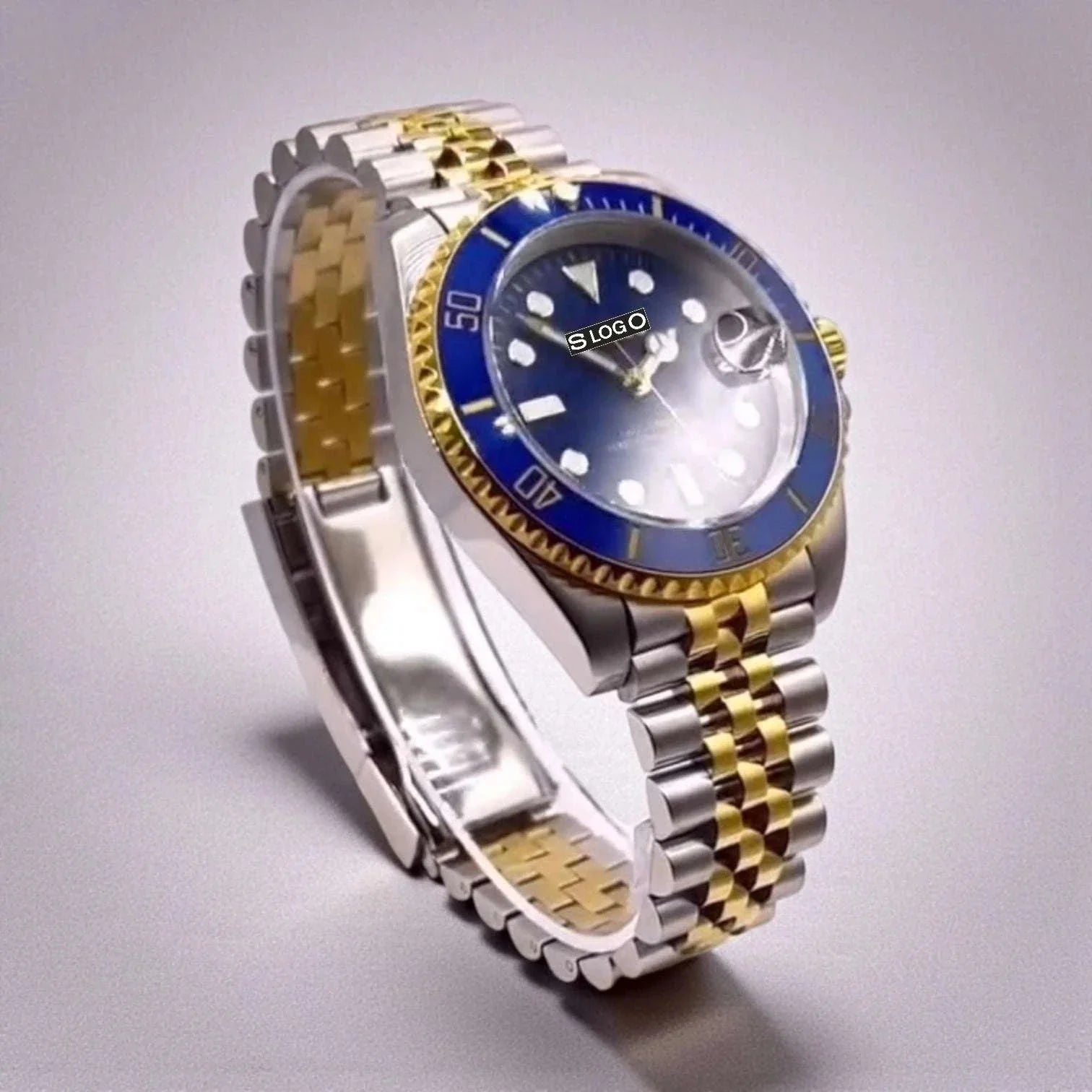 Seiko Mod Two-Tone Submariner Bluesy Diver Homage Blue Diver - Modtime