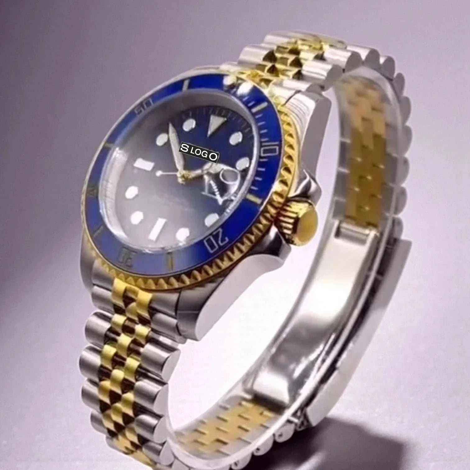 Seiko Mod Two-Tone Submariner Bluesy Diver Homage Blue Diver - Modtime