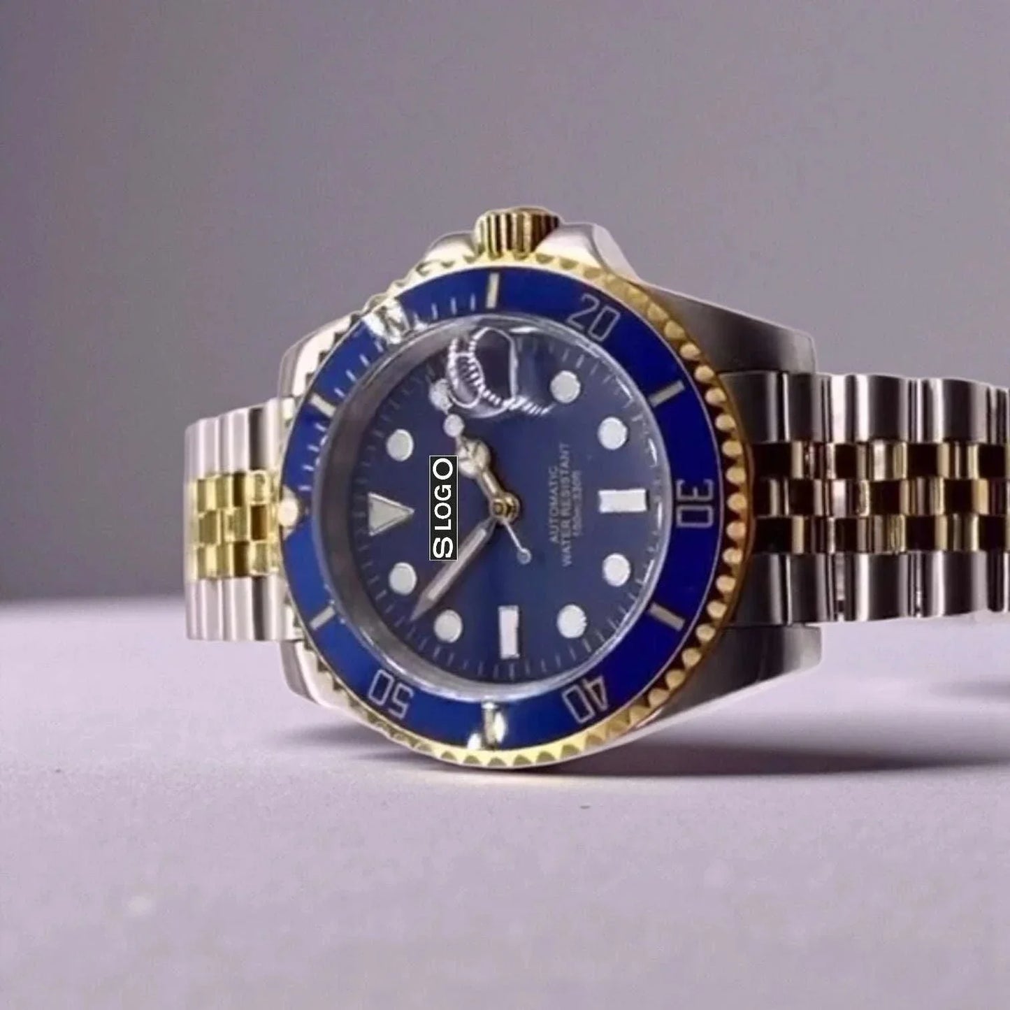 Seiko Mod Two-Tone Submariner Bluesy Diver Homage Blue Diver - Modtime