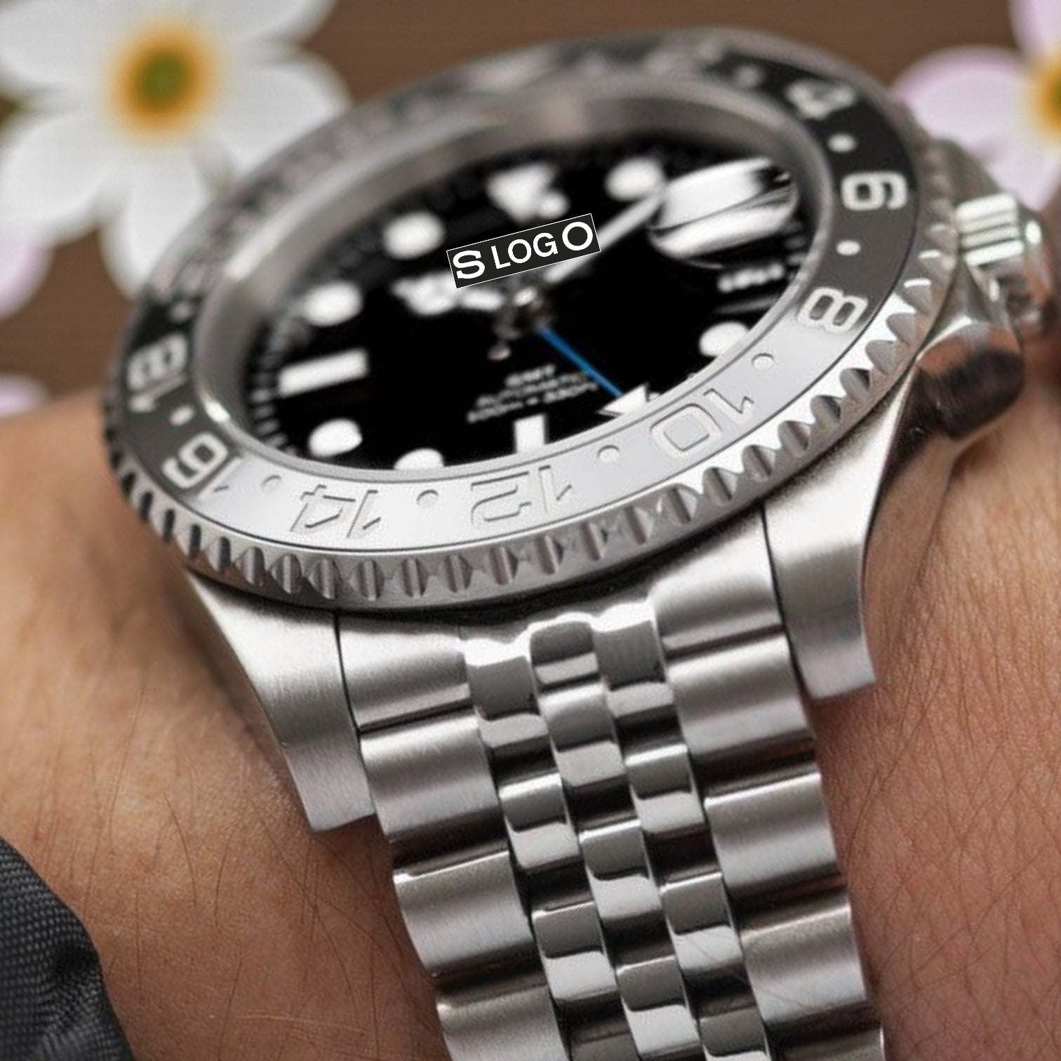 SeikMariner GMT " B Wayne " Grey Black Series Mod - Modtime - MODTIME